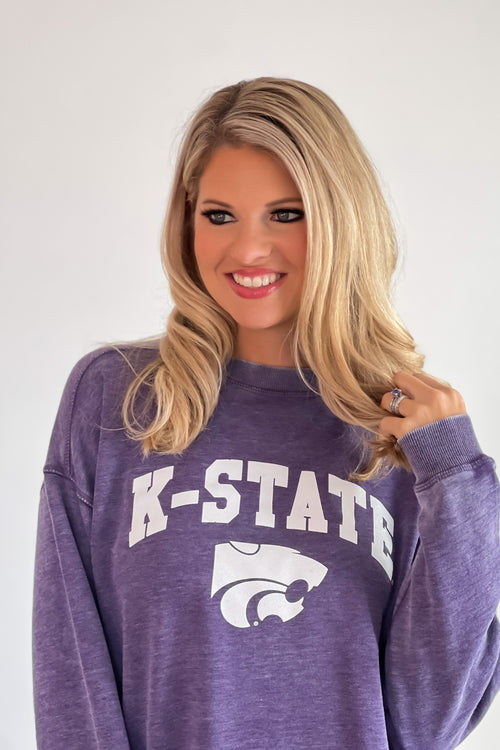 KC Football Helmet Double Edge Sweatshirt : Grey – TeaElla