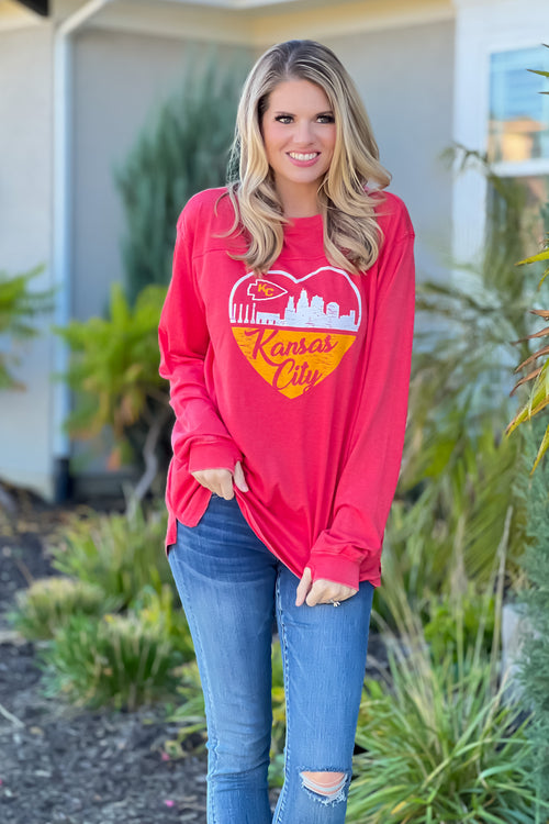 Game Day KC Hoodie : Grey/Red – TeaElla