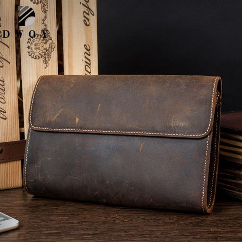 leather clutch bag men