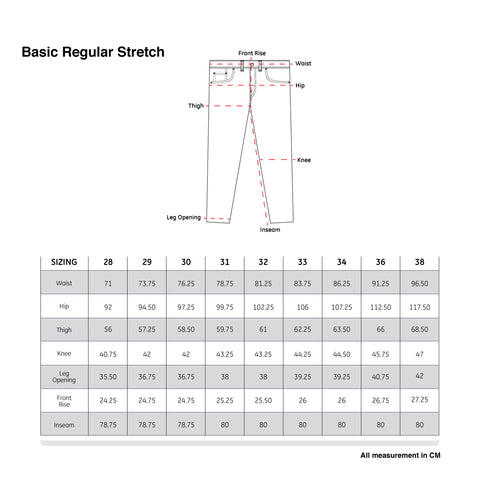 Size Chart – Jimmy and Martin