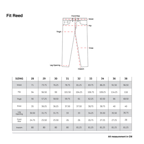 Size Chart – Jimmy and Martin