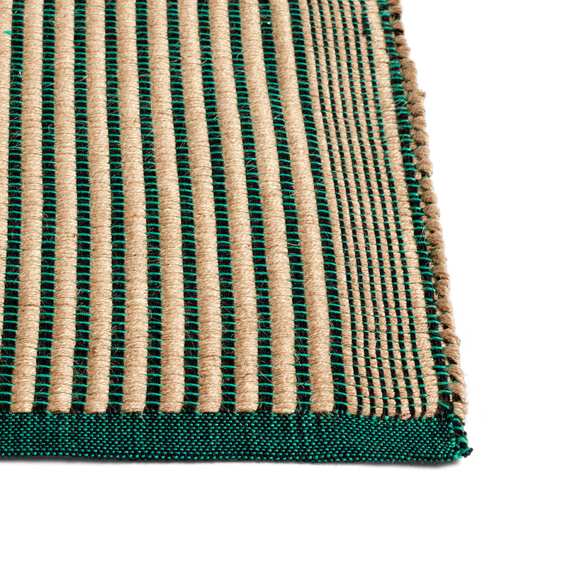 Tapis løber – black and green