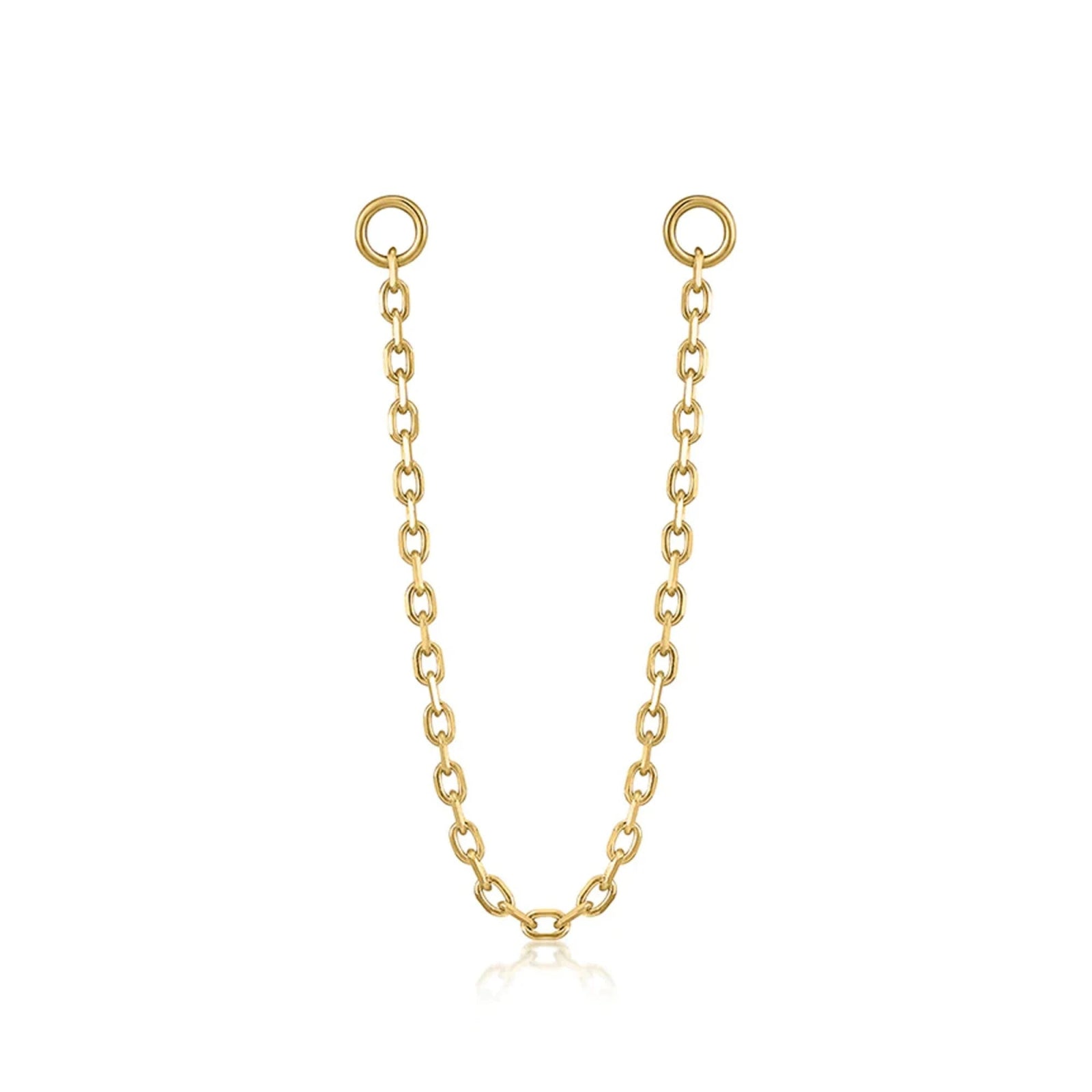 14K Gold Ball & Chain Earrings – BrookeMicheleDesigns