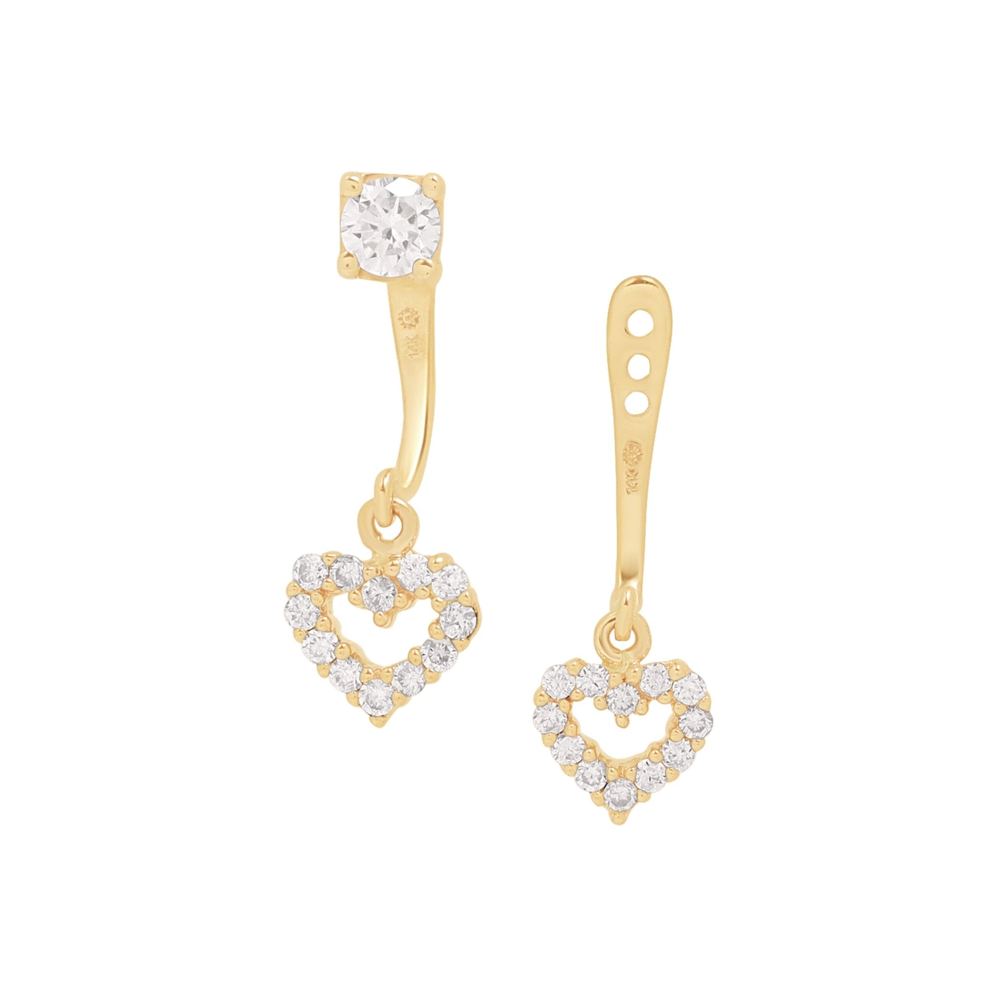 Buy Women's Gold-Plated Ear-Jackets Earrings By Bindhani