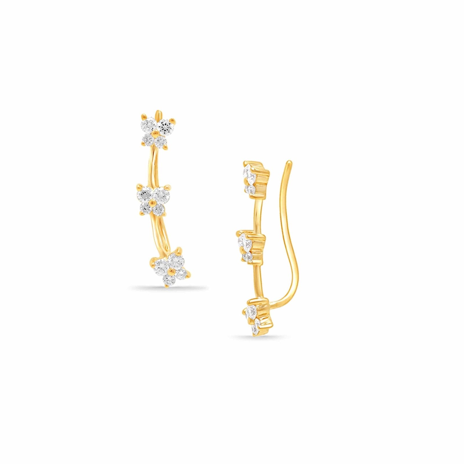 Butterfly Ballet 14KT Yellow Gold Drop Earrings