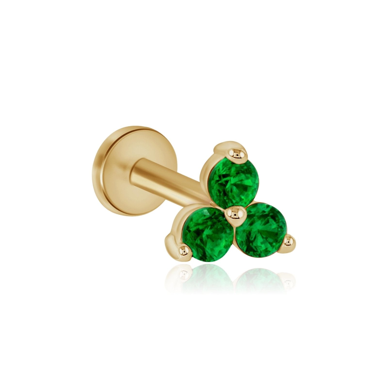 Pamela Love - 14K Yellow Gold & Emerald Crying Eye Stud – BONA DRAG