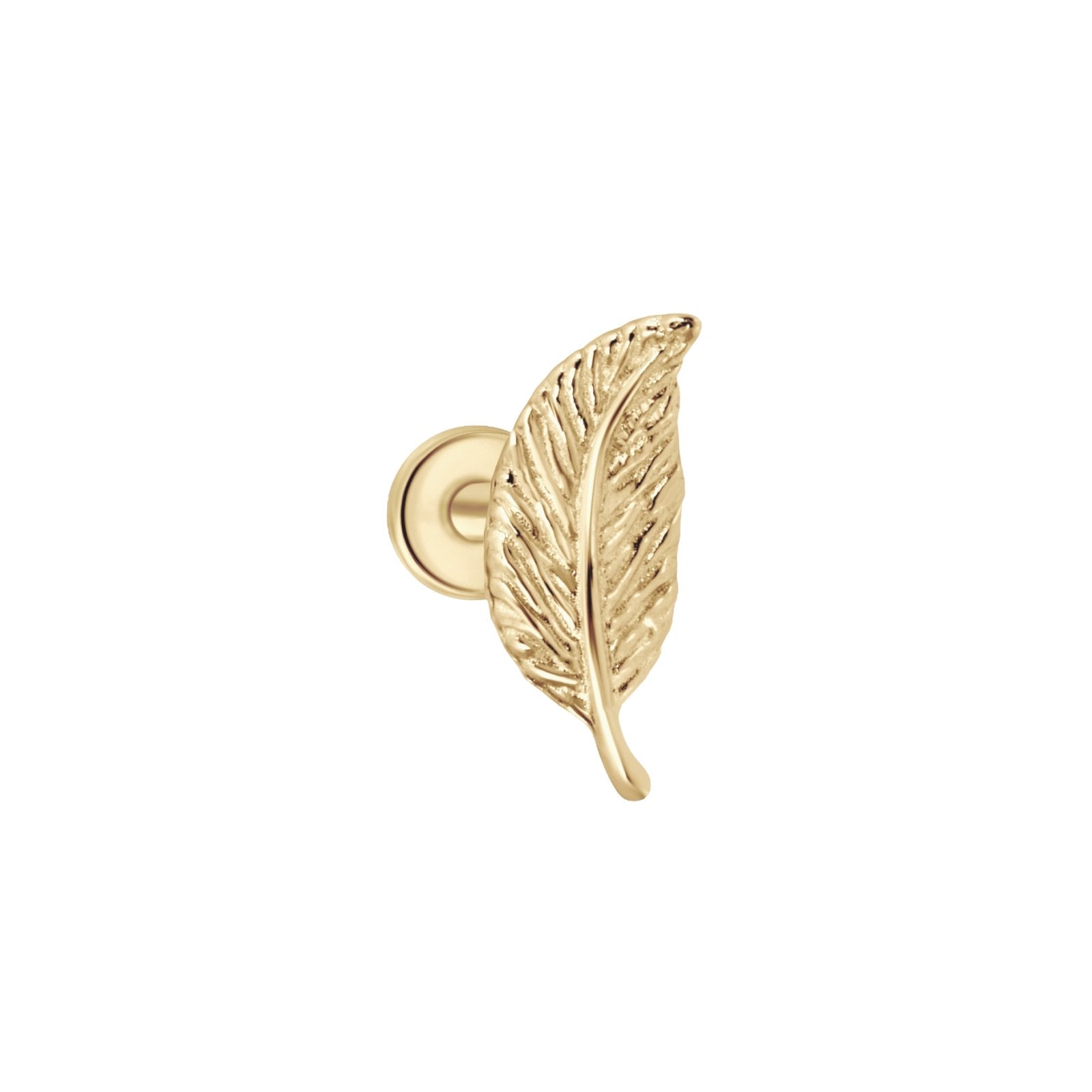 14K Solid Gold Single Hummingbird Flat Back Earring – J&CO Jewellery