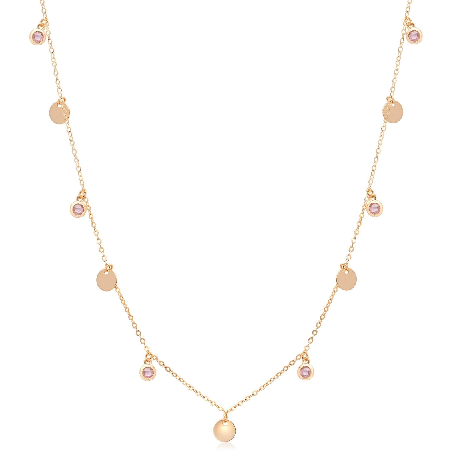 Multi Circles Necklace Gold – Hey Happiness