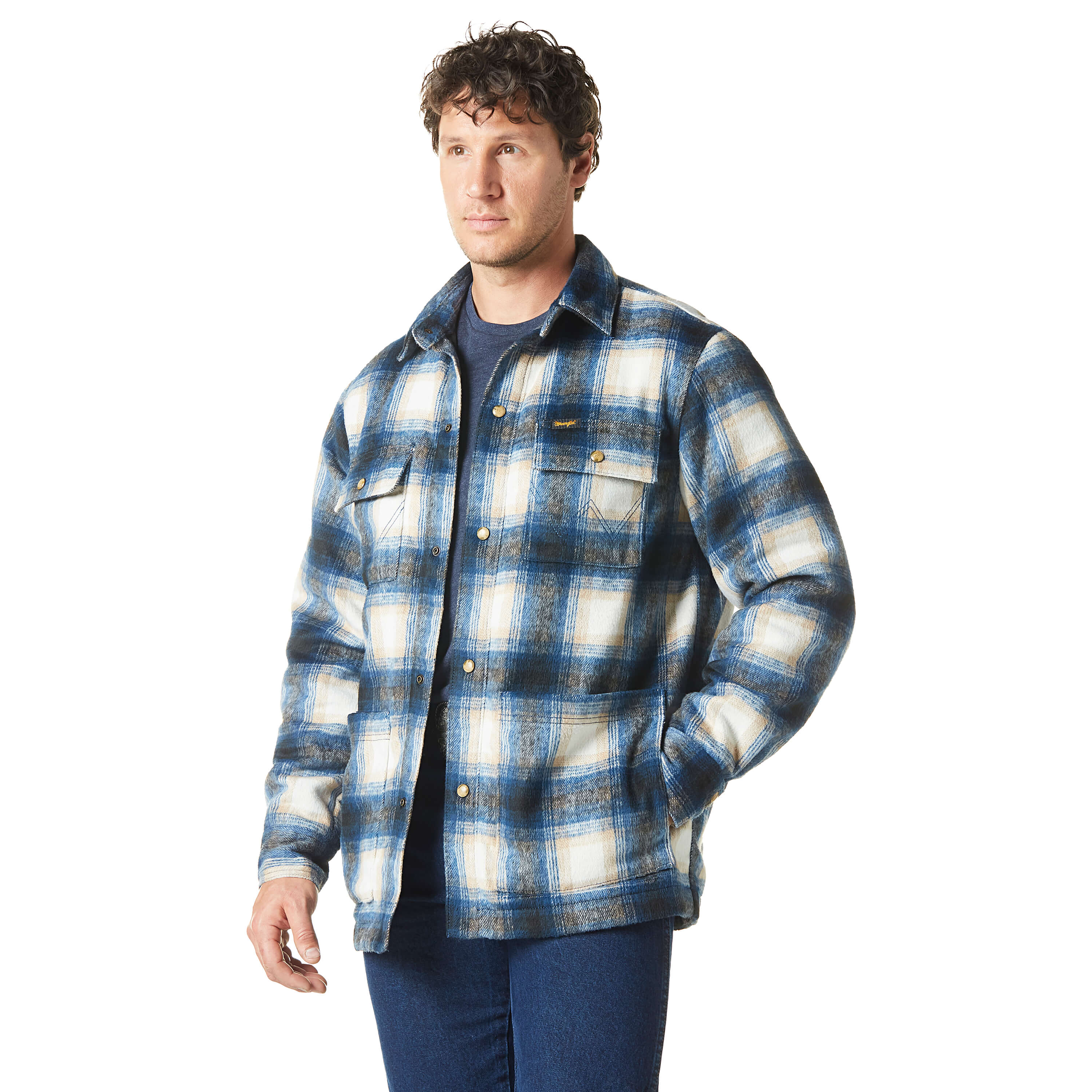 Wrangler | Blaze Orange Flannel Shirt Jacket – Outpost Western Store