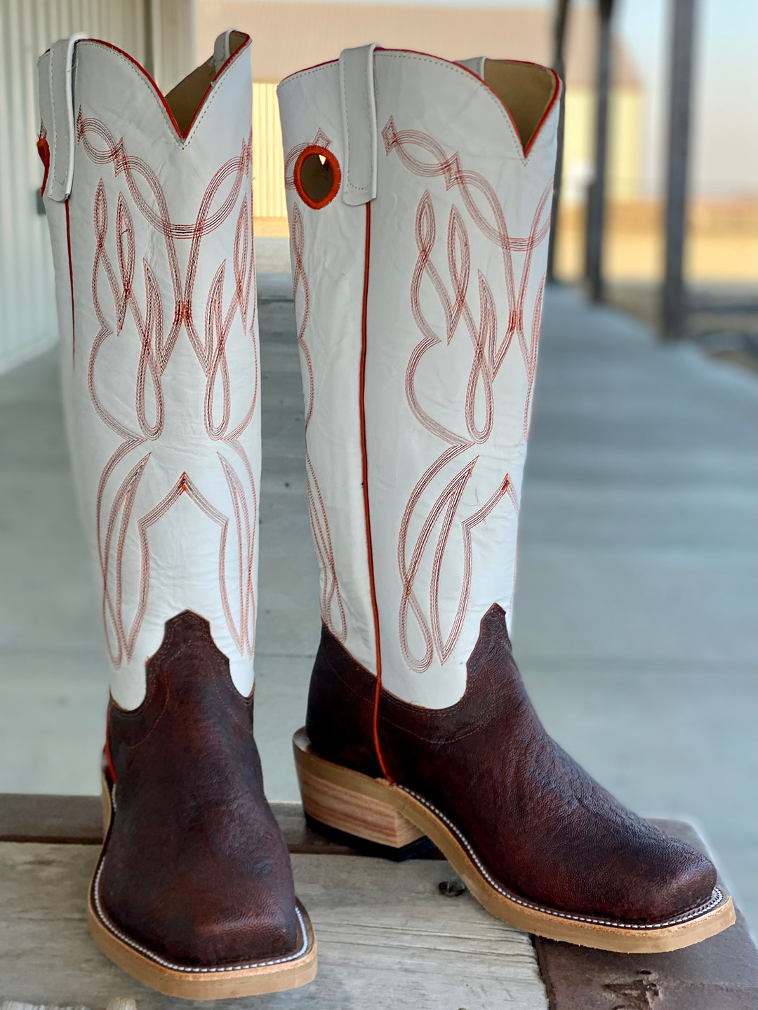 Olathe Boot Co.  Red Hot Waxy Kudu Roughout Boot – Outpost Western Store