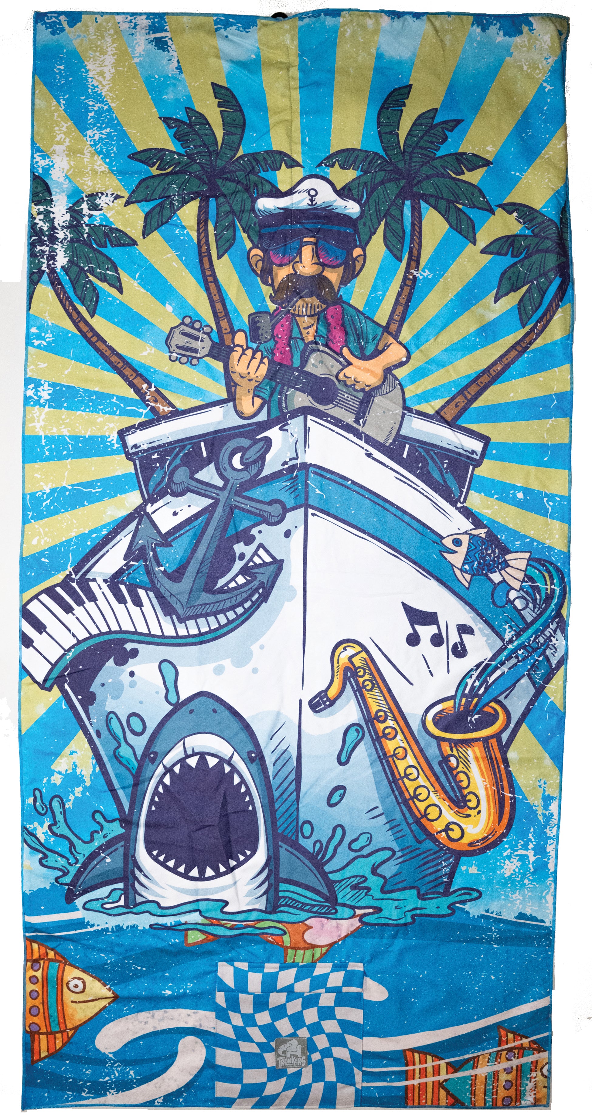 Yacht Rock Backpack Towel (2 pockets)