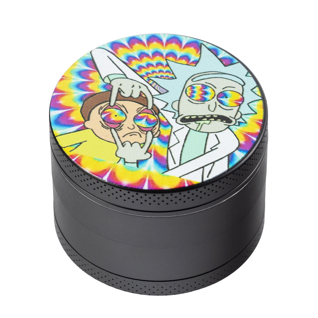 RICK & MORTY 4-Layer 40mm Grinder – Crazy Donkey Glass