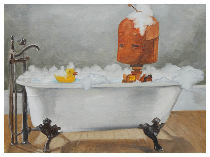 Bathtub Bot Lauren Briere Print