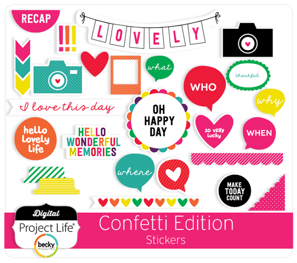 Download Digital Project Life Confetti Edition Scrapbooking ...