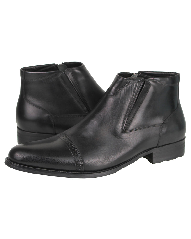 black formal boots