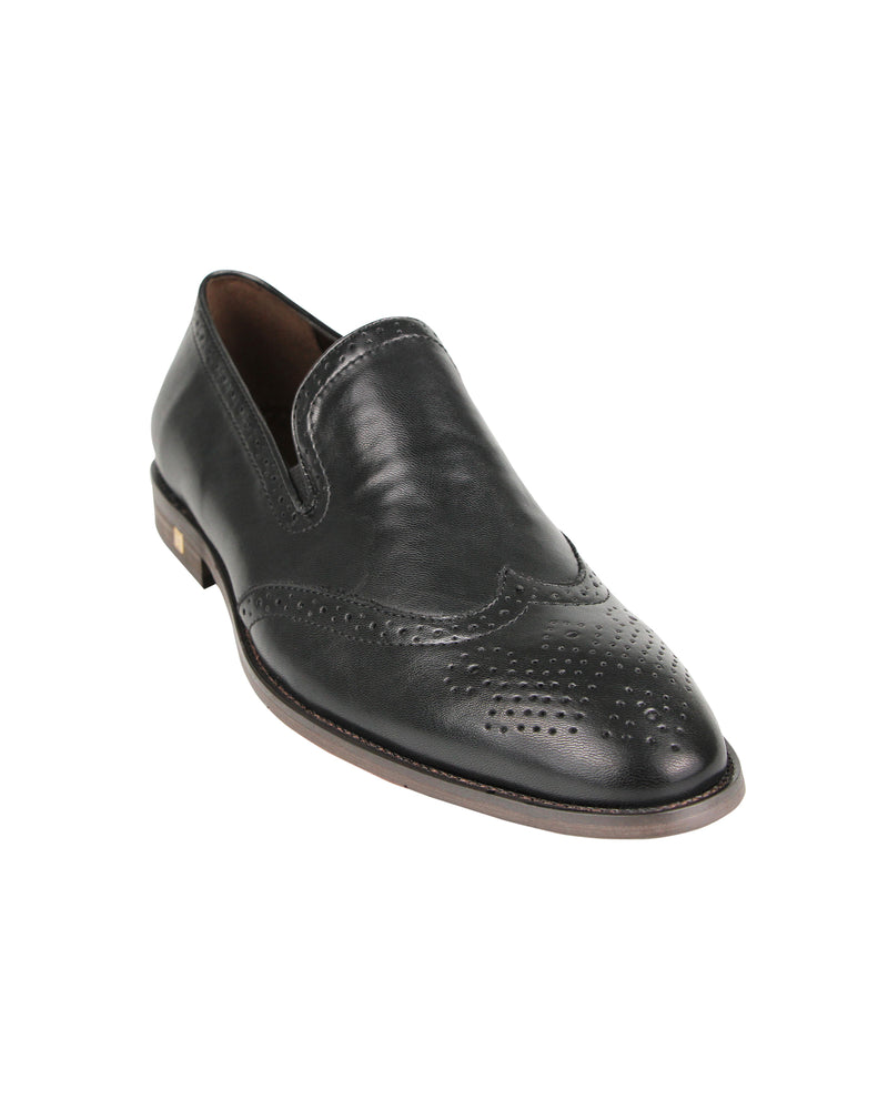 wingtip slip on shoes