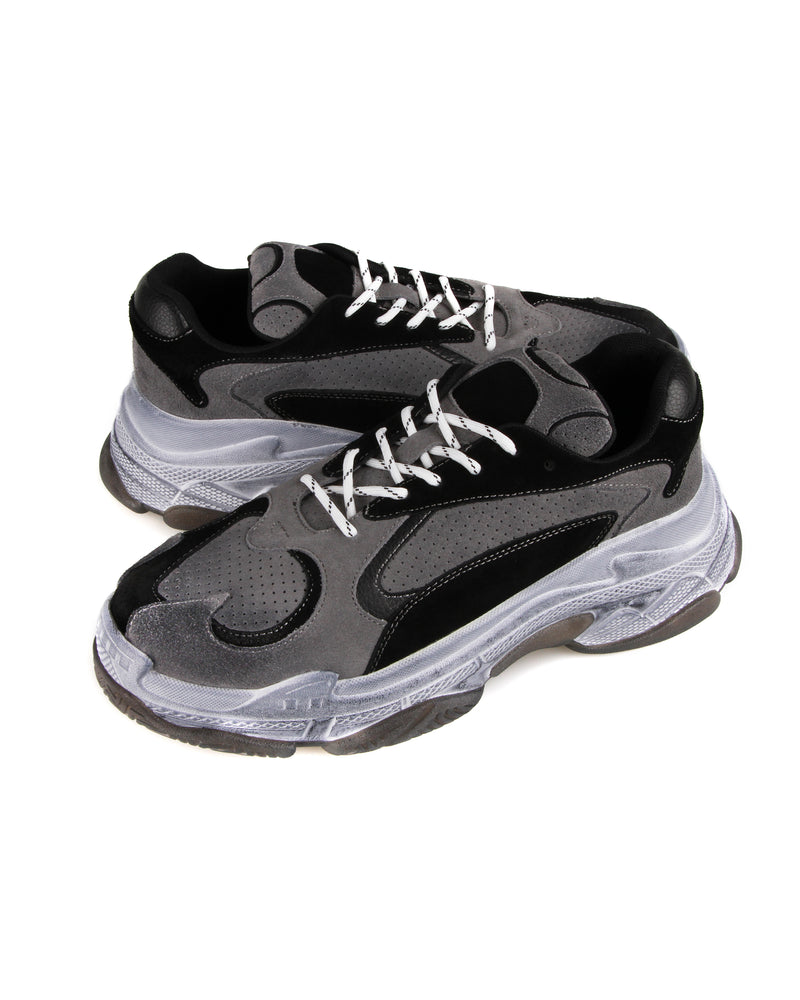 black chunky sneakers men