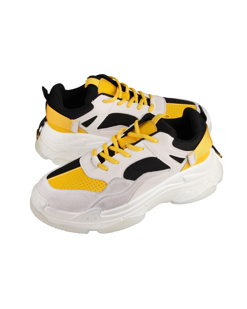 black and yellow sneakers mens