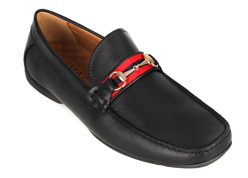 
                  
                    Load image into Gallery viewer, Tomaz C407 Buckled Loafers (Black) (4183339434080)
                  
                