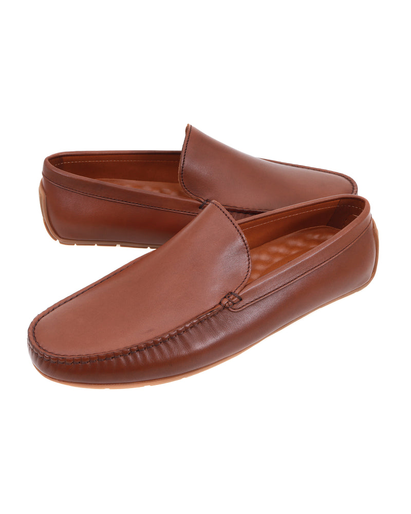 Tomaz C477 Leather Moccasins (Coffee 