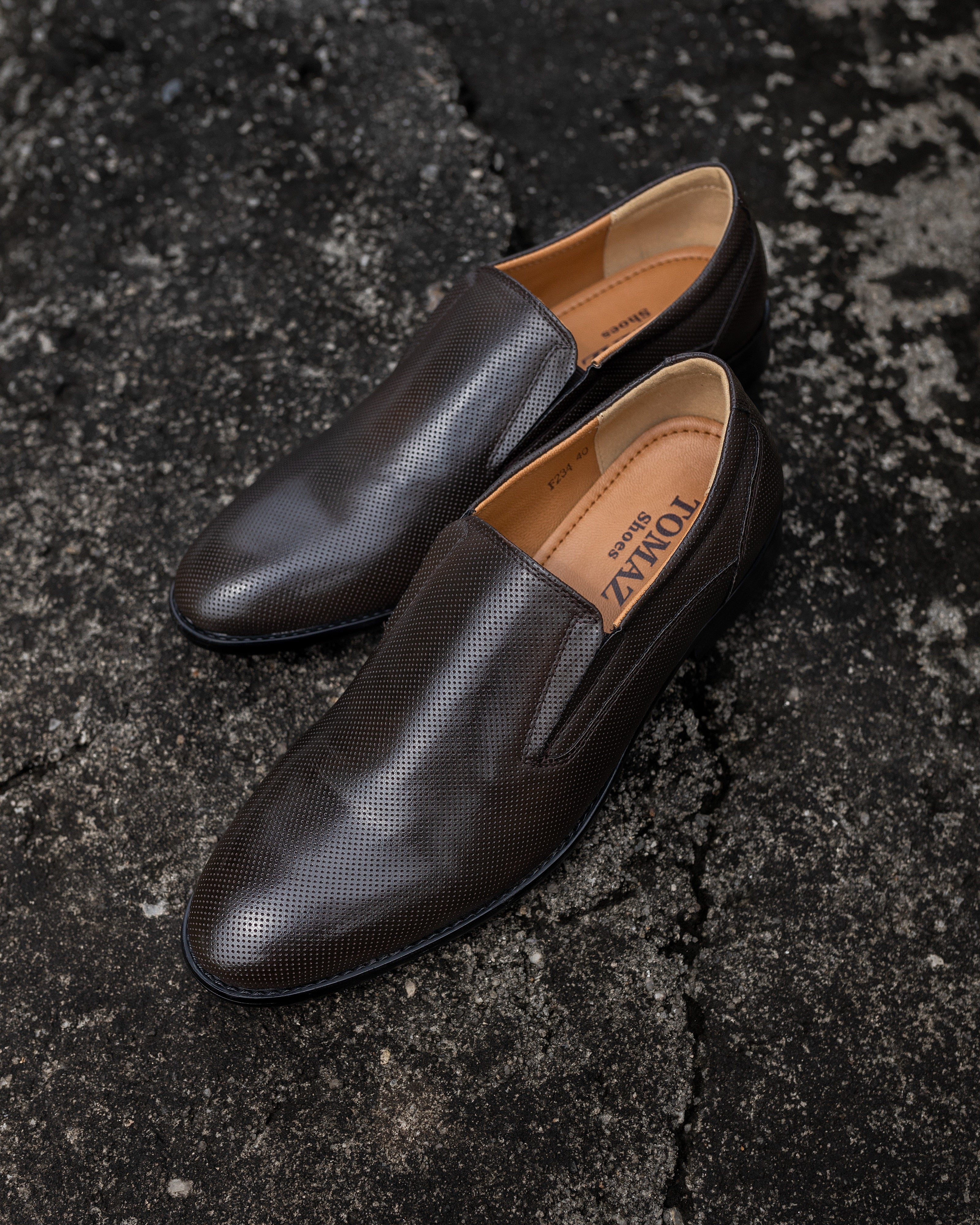 Tomaz F226 Formal Slip On (Coffee 