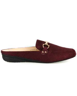 maroon mules