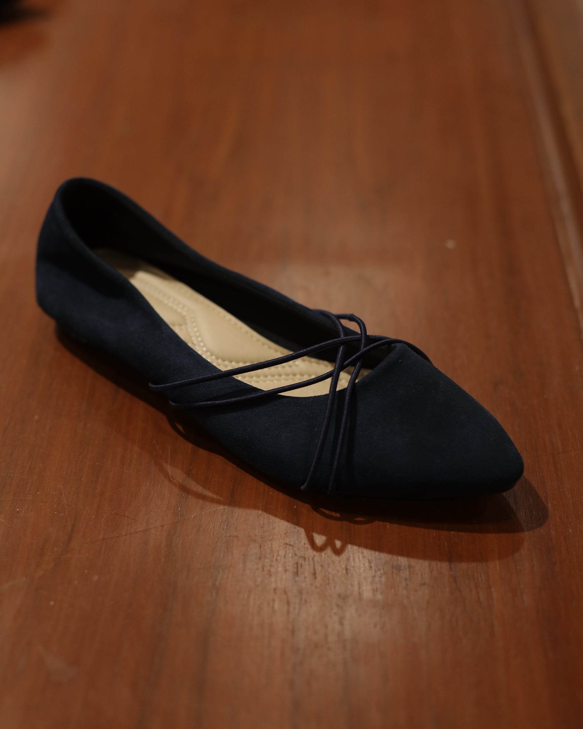 ladies navy flats