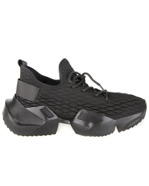 Tomaz TR363 Mens Casual Sneakers (Black 