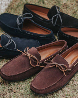 mens navy loafers sale