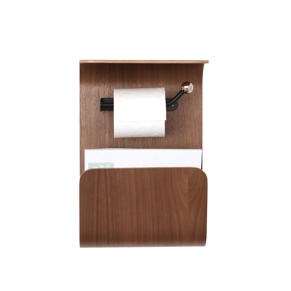 Wall-Mounted Paper Towel Holder with Display Shelf Gracie Oaks