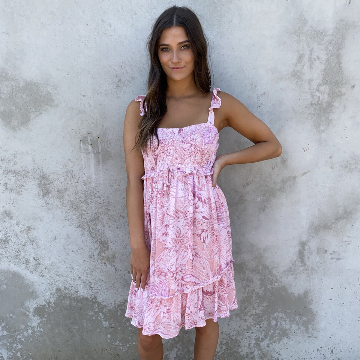 In Love Babydoll Dress in Pink - Dainty Hooligan