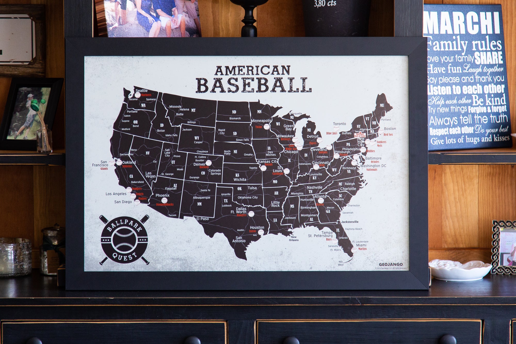 MasterPieces  MLB USA Puzzle Map 500 Pieces  Walmartcom