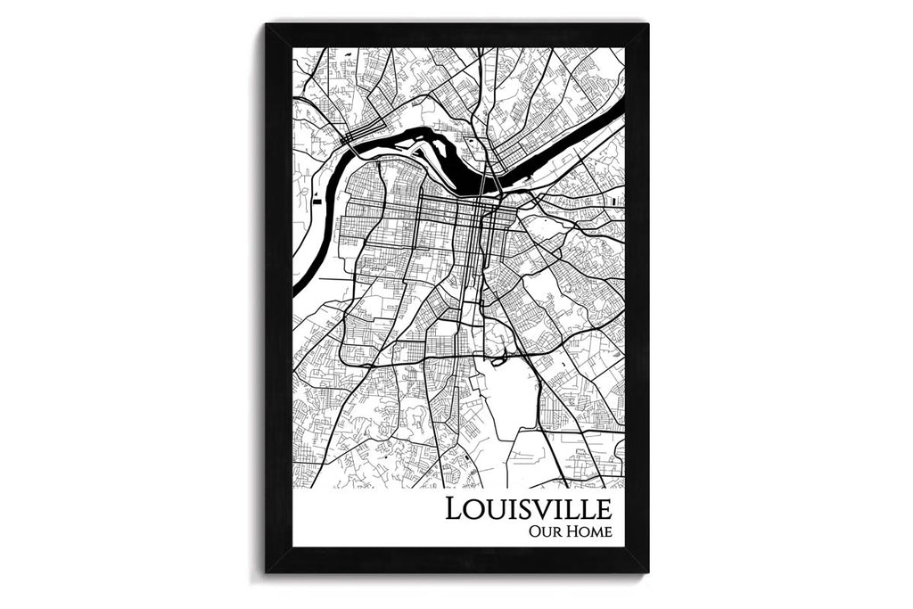 Louisville, Kentucky, USA City Map - Travel Pin - Louisville