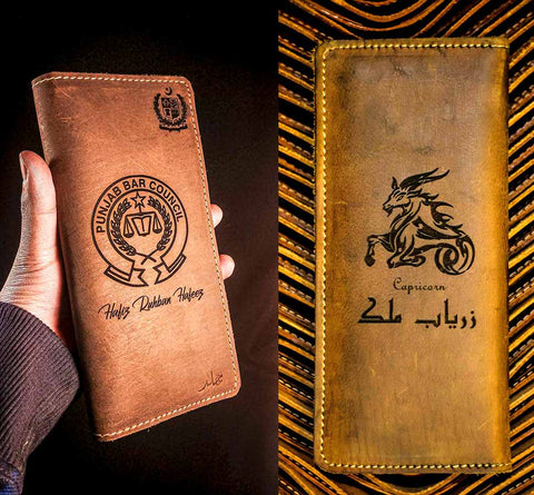 Lawyer Logo on wallet and star sign wallet
