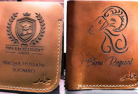 custom engraved leather wallets