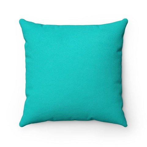 ROBINS EGG VERBA Faux Suede Throw Pillow | Verba Design Co.