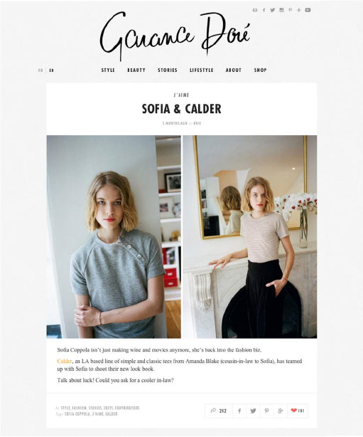 Calder Blake: Garance Dore