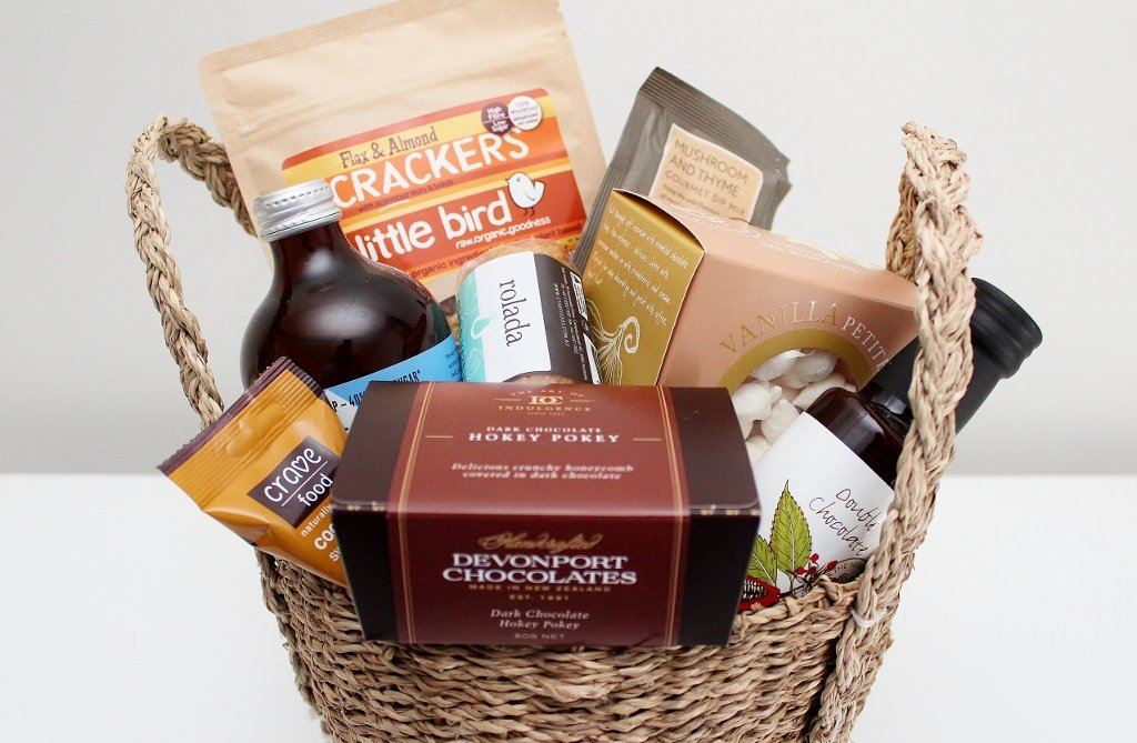 Gluten Free Gourmet Gift in a Seagrass Basket Gift