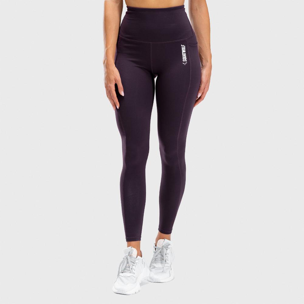 Squatwolf Women Flux Leggings, Maroon