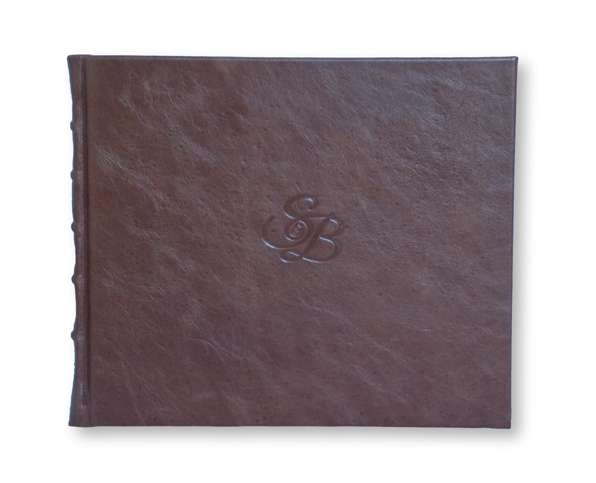 Full Leather Guest Book with printed pages ideal for weddings can