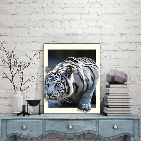 3D Tiger Diamond Painting Kit