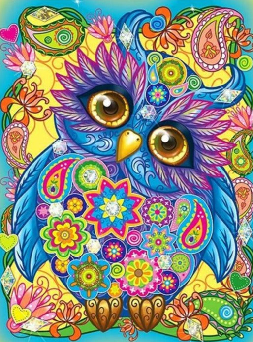 Flower Owl - Diamond Painting Kit – Stiylo