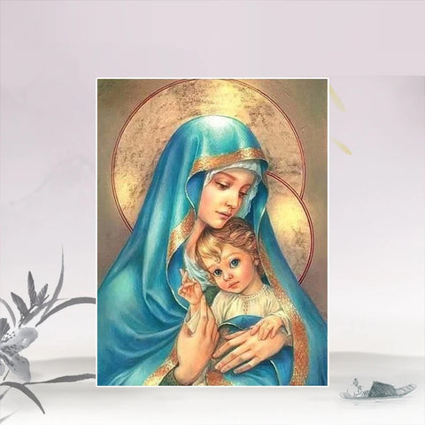 5D Diamond Painting Mother Mary Religious Kit