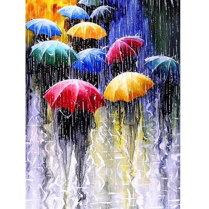 Rain Umbrella Diamond Painting Kit