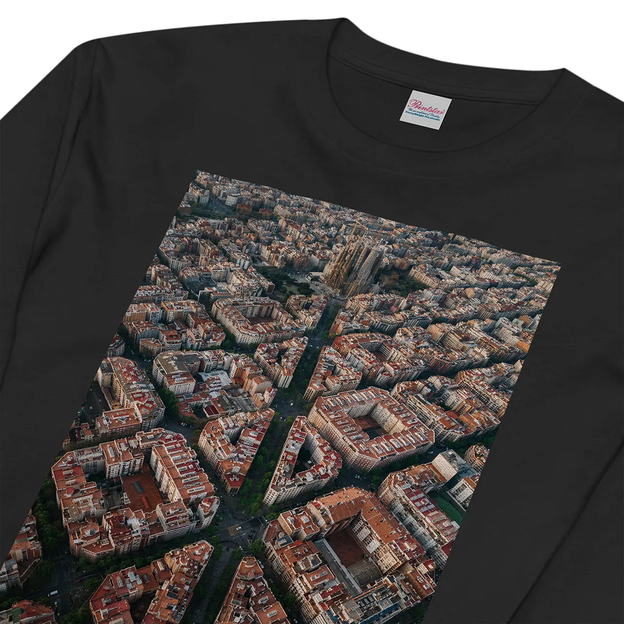 【バルセロナ】Map World ロングスリーブTシャツ
