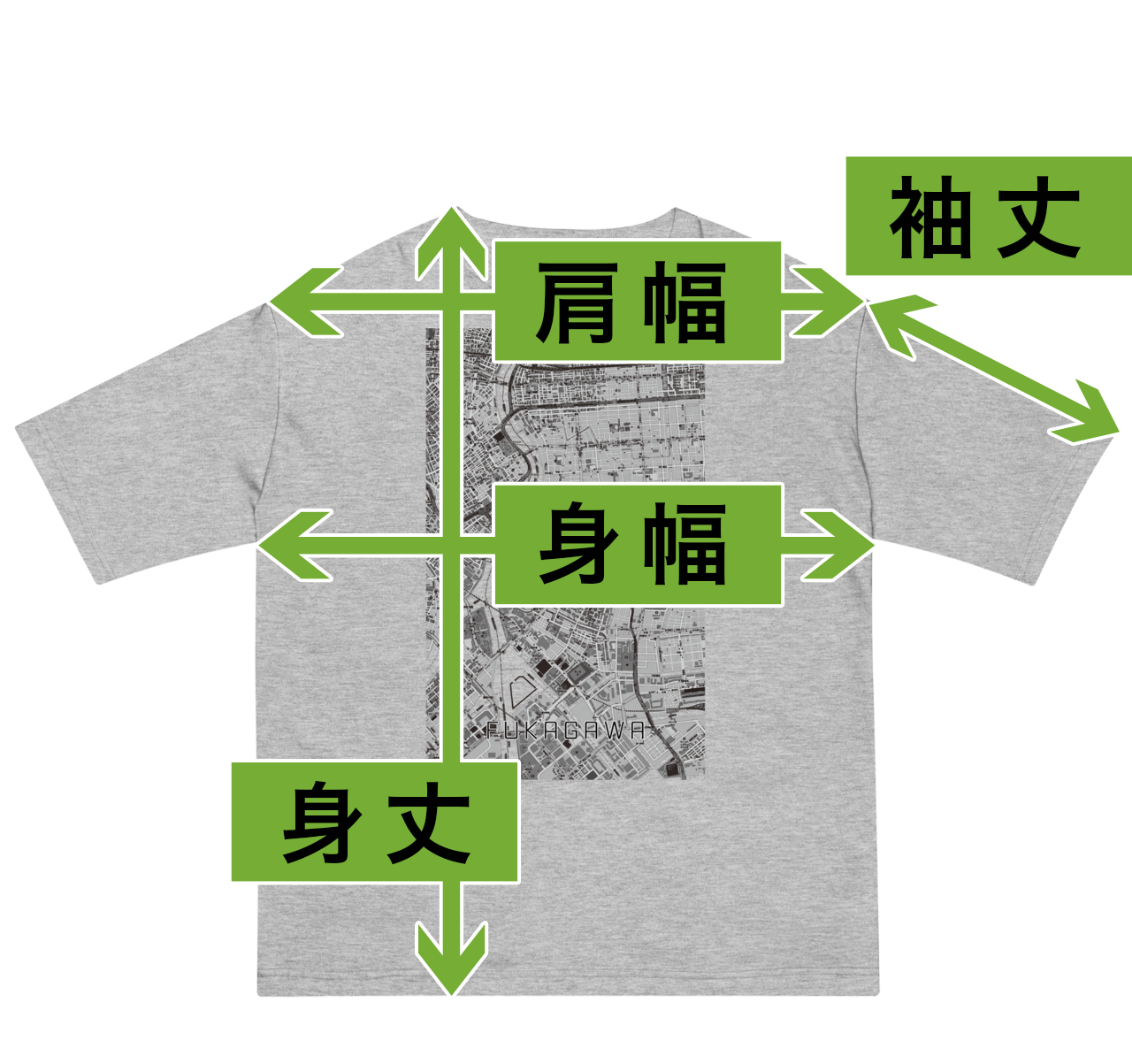 天草（熊本県）】地図柄ビッグシルエットTシャツ – クロスフィールド