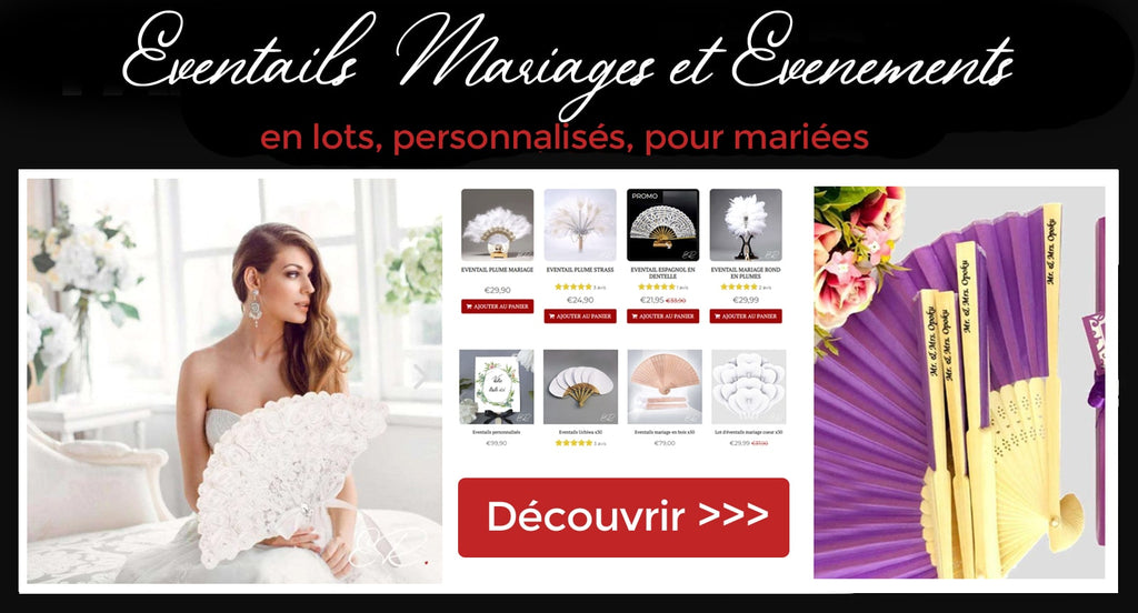 éventails de mariage