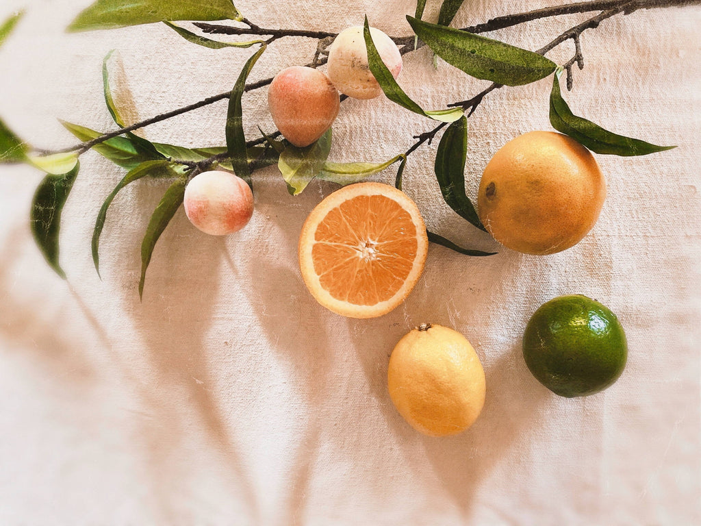 Oranges on a vine as source of collagen protein