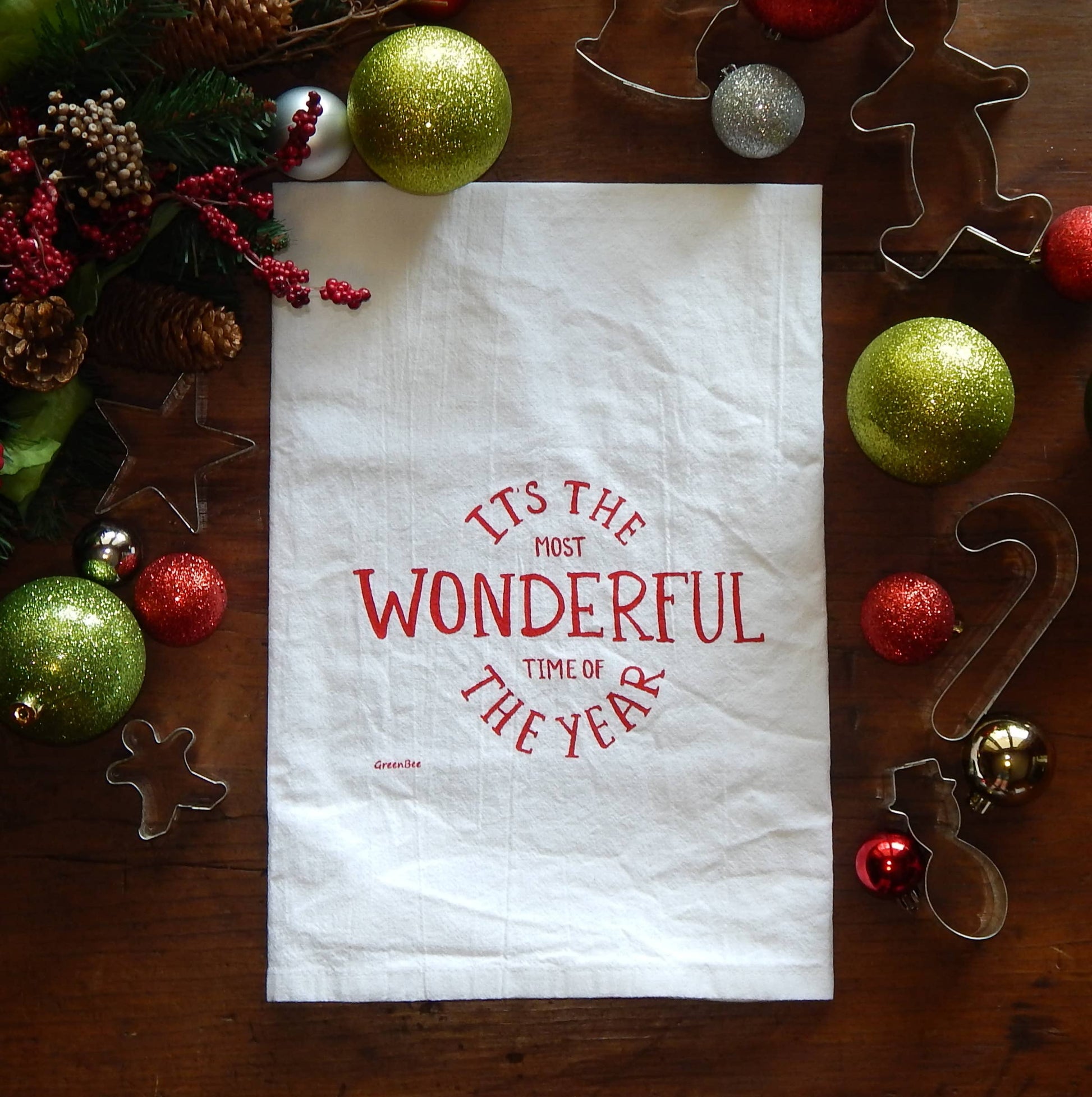 It's The Most Wonderful Time of the Year Tea Towel - Salt and Branch