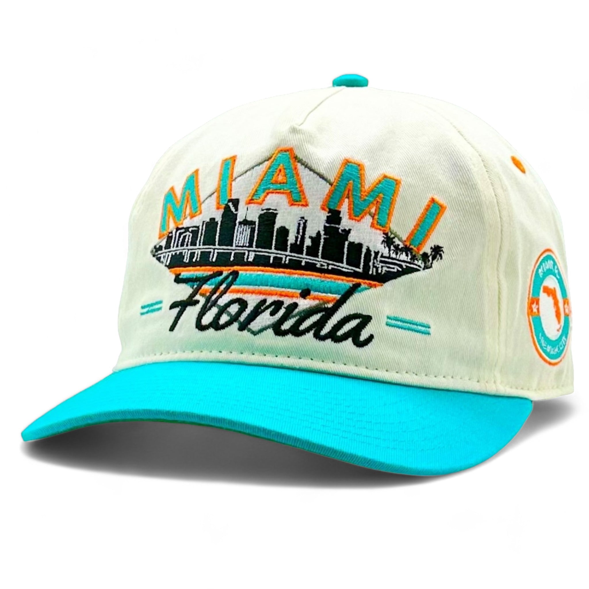 Miami Snapback - The Marino - Shells Vintage Hat Co product image